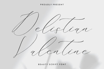 Delistian Valentine - Beauty Script Font Font Storytype Studio 
