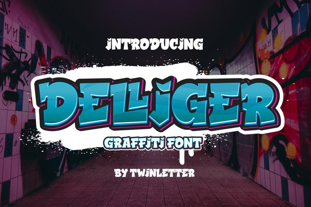 Delliger Font twinletter 