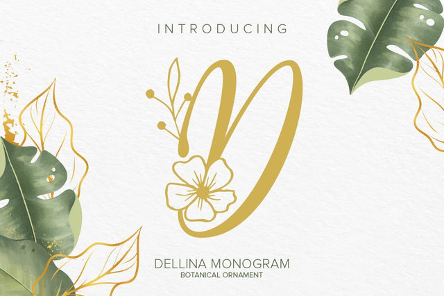 Dellina Monogram SVG yumnatype 