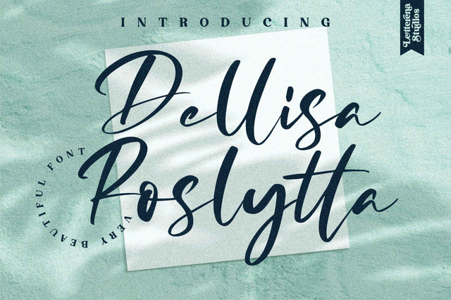 Dellisa Roslytta Font Letterena Studios 