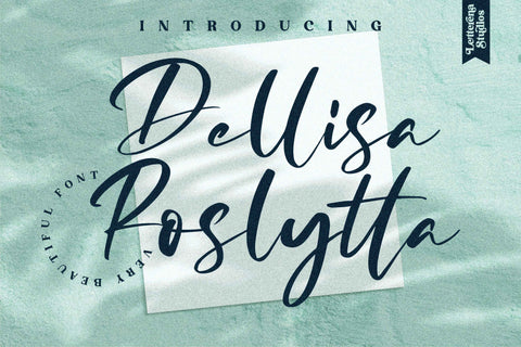Dellisa Roslytta Font Letterena Studios 