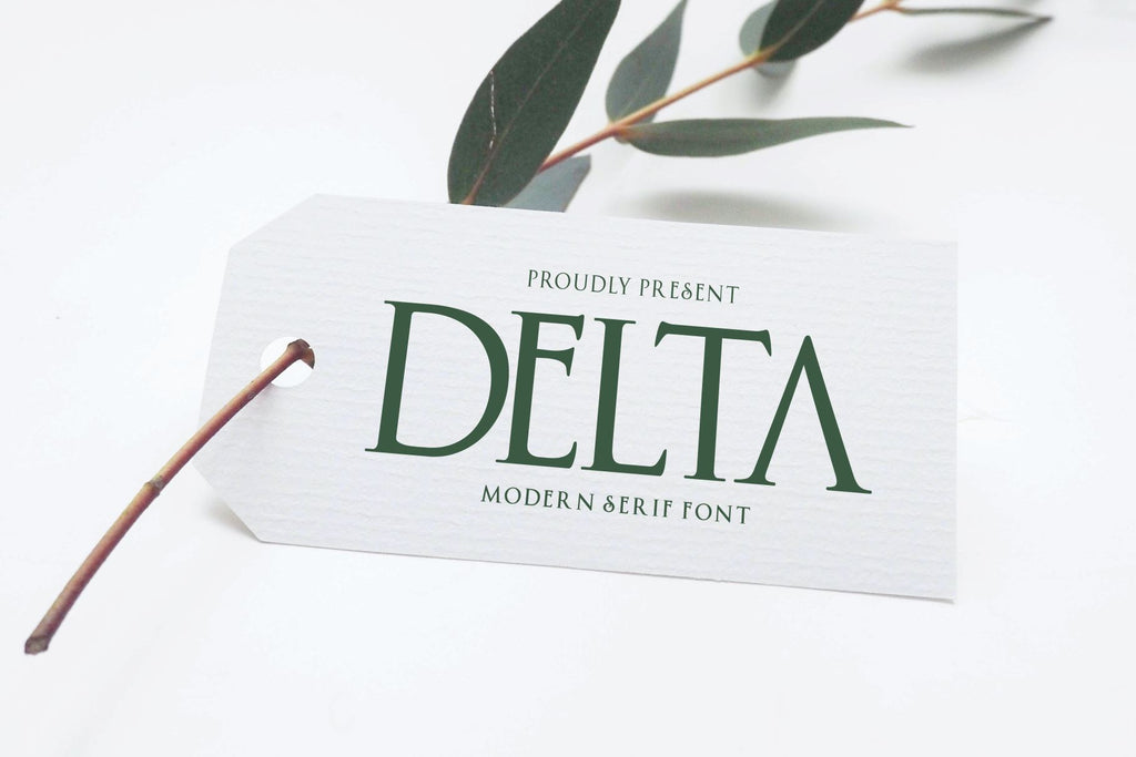 Fancy Script Delta Delta - So Fontsy