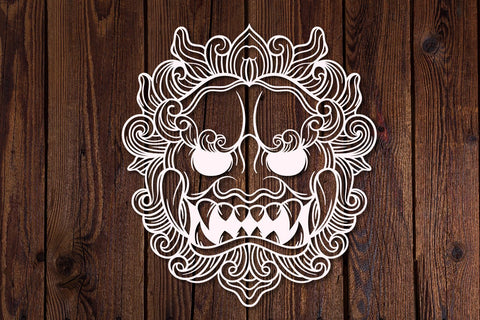 demon mask svg, japanese mask demon SVG dadan_pm 