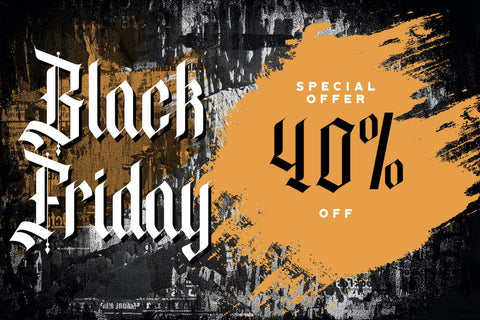 Denibas Sunset - Blackletter Font Font StringLabs 