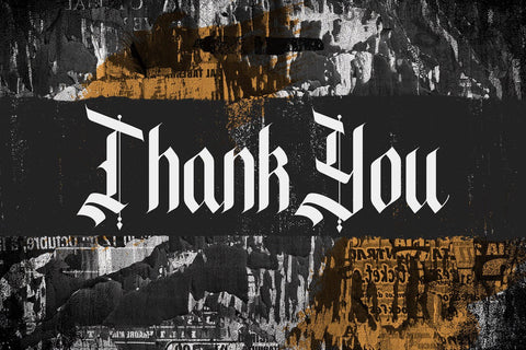 Denibas Sunset - Blackletter Font Font StringLabs 