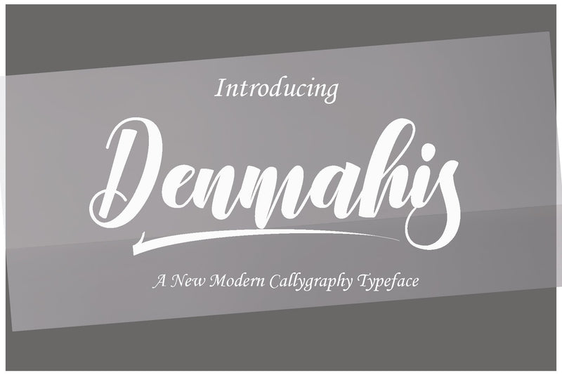 Denmahis Script Font JoeCreative