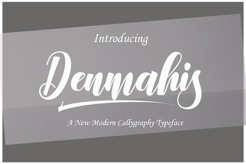 Denmahis Script Font JoeCreative 