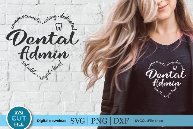 Dental admin svg, dentist administrative assistant svg, dental coordinator svg, dentistry svg, svg dxf png, heart shape, tooth svg, teeth SVG SVG Cut File 