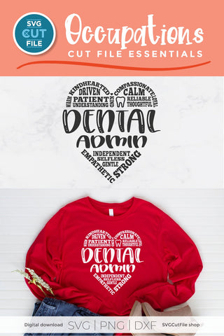 Dental admin svg, dentist administrative assistant svg SVG SVG Cut File 