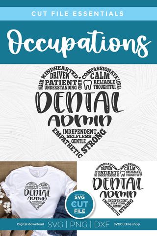 Dental admin svg, dentist administrative assistant svg SVG SVG Cut File 