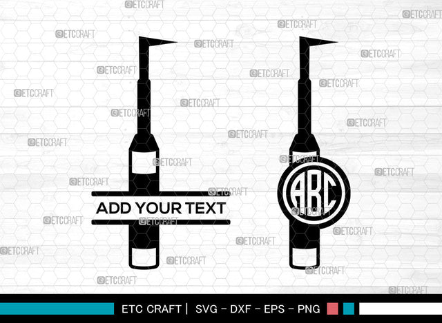 Dental Equipments Monogram SVG, Split Monogram SVG, Extracting Forceps Svg, Dental Icon, Mouth Mirror Svg, Periodontal Probe Svg, Dental Equipments SVG ETC Craft 