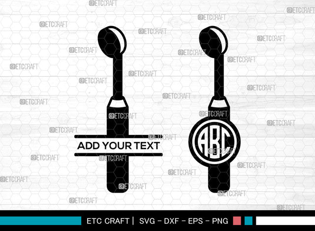 Dental Equipments Monogram SVG, Split Monogram SVG, Extracting Forceps Svg, Dental Icon, Mouth Mirror Svg, Periodontal Probe Svg, Dental Equipments SVG ETC Craft 