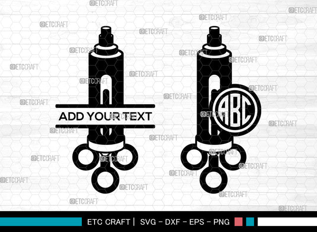 Dental Equipments Monogram SVG, Split Monogram SVG, Extracting Forceps Svg, Dental Icon, Mouth Mirror Svg, Periodontal Probe Svg, Dental Equipments SVG ETC Craft 