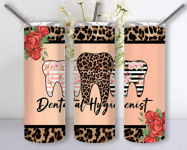 Dental Hygienist Tumbler Wrap, Dental Hygienist Tumbler Design, Dental Hygienist PNG, Dental Tumbler Wrap, Teeth, 20oz Tumbler Sublimation Design Sublimation PixelChick 