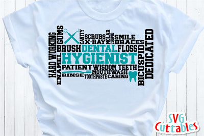Dental Hygienist Word Art SVG Svg Cuttables 