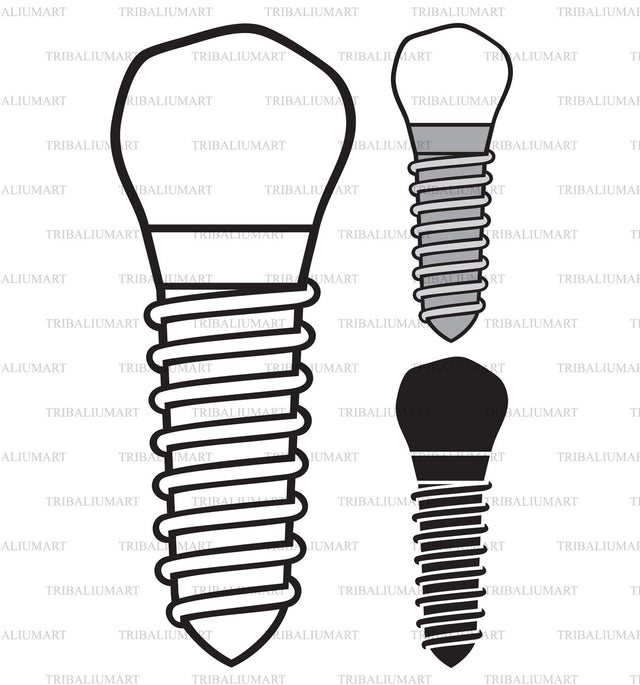 Dental implant SVG TribaliumArtSF 