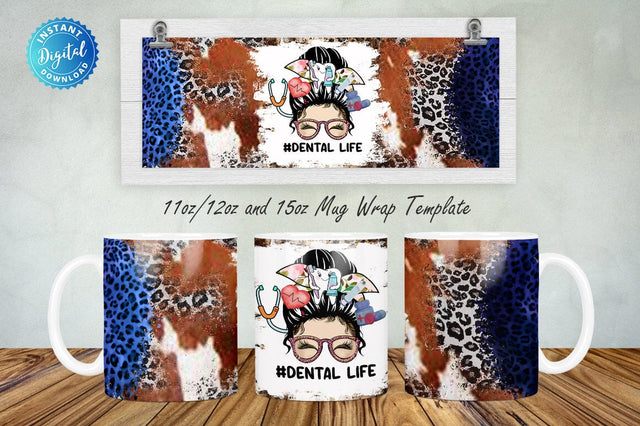 #Dental life 11, 12 & 15 Oz Mug Sublimation Sublimation Regulrcrative 