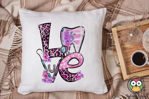 Dental LOVE PNG Sublimation Sublimation Owlsome.Designs 