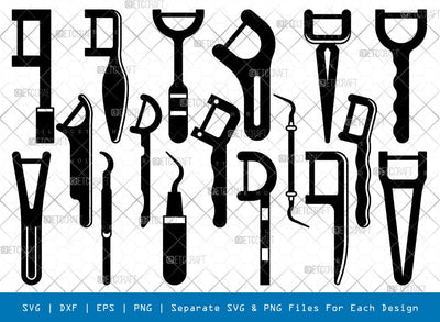 Dental Pick Silhouette, Dental Pick SVG, Dental Tools Svg, Dental Floss Picks Svg, Dental Pick Bundle, SB00986 SVG ETC Craft 