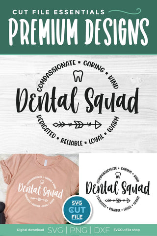 Dental squad svg for Cricut and Silhouette SVG SVG Cut File 