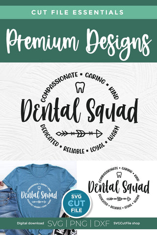 Dental squad svg for Cricut and Silhouette SVG SVG Cut File 