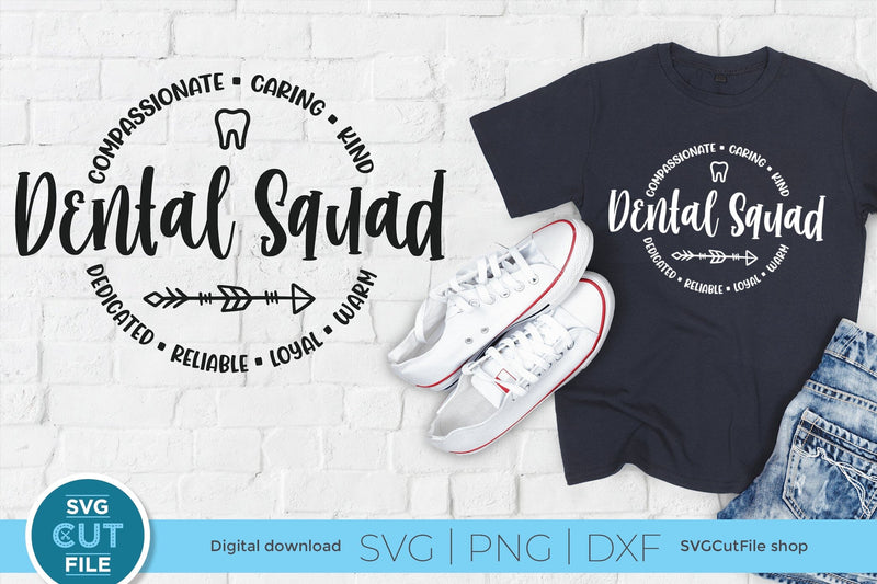 Dental squad svg for Cricut and Silhouette SVG SVG Cut File 
