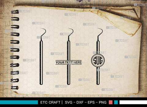 Dentist Monogram, Dentist Silhouette, Dentist SVG, Dental Svg, Tooth Svg, Dentist Tool Svg, Dental Bundle, SB00142 SVG ETC Craft 