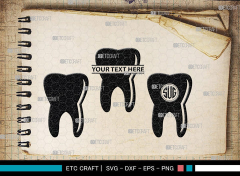 Dentist Monogram, Dentist Silhouette, Dentist SVG, Dental Svg, Tooth Svg, Dentist Tool Svg, Dental Bundle, SB00142 SVG ETC Craft 