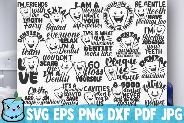 Dentist SVG Bundle SVG MintyMarshmallows 