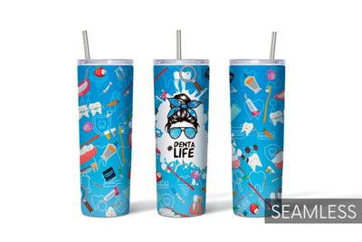 Dentist Woman Tumbler Sublimation Sublimation SvgOcean 