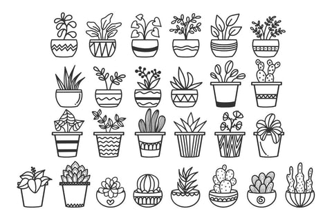 Deplants - Floral Dingbat Font Font Masyafi Studio 