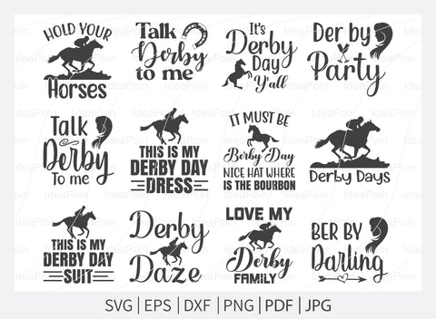 Derby Days SVG File, Talk derby to me Svg, Derby Days Design, Horse Race SVG, Horse SVG,Cameo, Vinyl Designs, Iron On Decals, Cricut file SVG Dinvect 