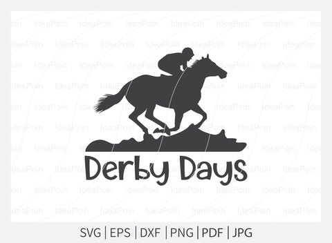 Derby Days SVG File, Talk derby to me Svg, Derby Days Design, Horse Race SVG, Horse SVG,Cameo, Vinyl Designs, Iron On Decals, Cricut file SVG Dinvect 