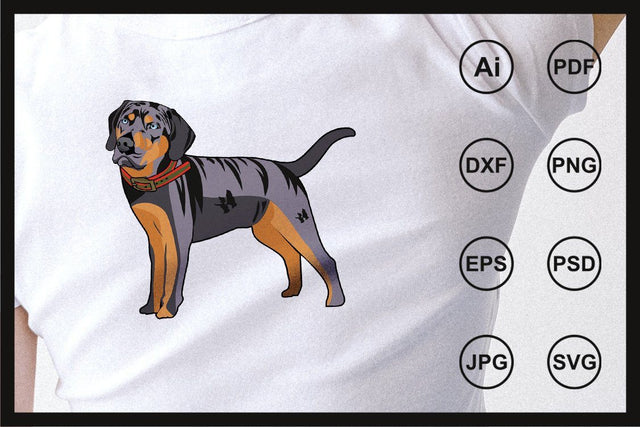 Design of cool dog character illustration SVG Leamsign Studio 