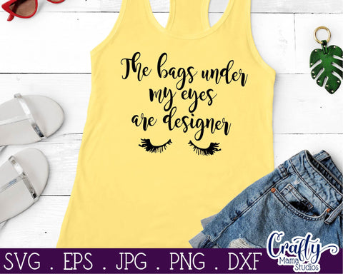 Designer Bags SVG - Sarcastic Cut File SVG Crafty Mama Studios 