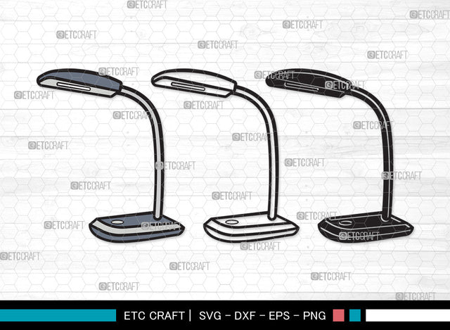 Desk Lamp Clipart SVG, Table Lamp Svg, Lamp Svg, Reading Lamp Svg, Architect Lamp Svg, Swing Arm Lamp Svg, Desk Lamp Clipart SVG ETC Craft 