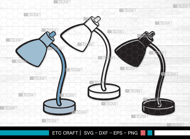 Desk Lamp Clipart SVG, Table Lamp Svg, Lamp Svg, Reading Lamp Svg, Architect Lamp Svg, Swing Arm Lamp Svg, Desk Lamp Clipart SVG ETC Craft 