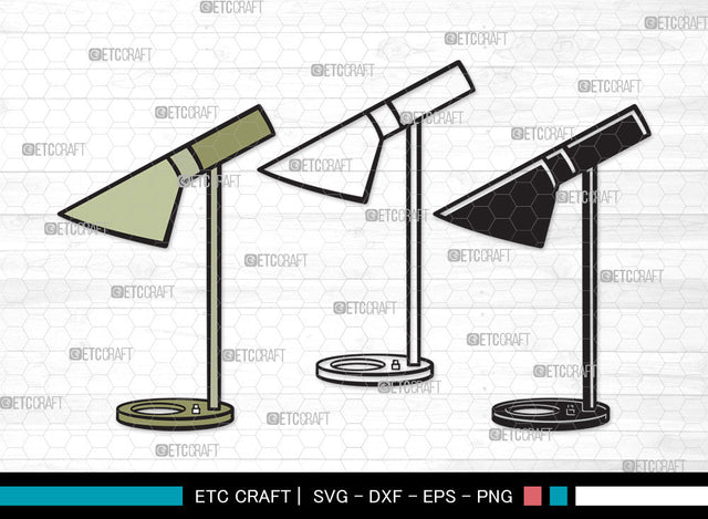 Desk Lamp Clipart SVG, Table Lamp Svg, Lamp Svg, Reading Lamp Svg, Architect Lamp Svg, Swing Arm Lamp Svg, Desk Lamp Clipart SVG ETC Craft 