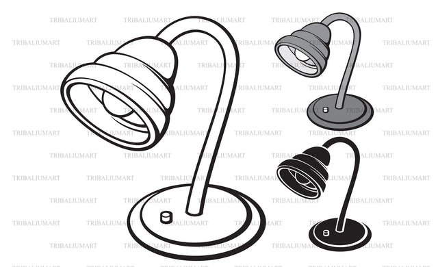 Desk lamp SVG TribaliumArtSF 
