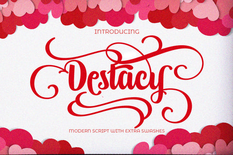 Destacy script Font Akrt Std 