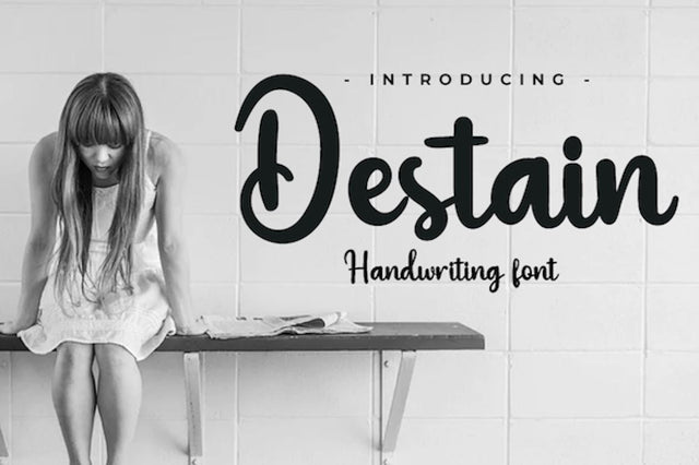Destain Font twinletter 