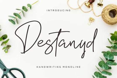 Destanyd Handwriting Monoline Font Creatype Studio 