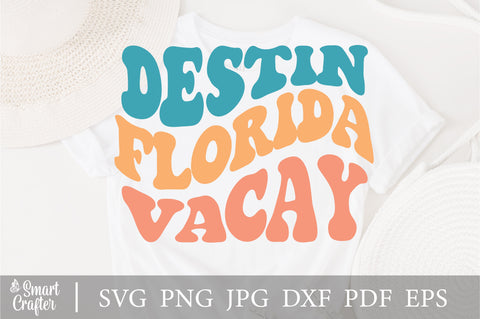 Destin Florida vacay svg, Summer Beach Vacation, Spring Break | png, eps, vector, cut file, instant download SVG Fauz 