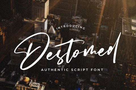 Destomed - Brush Font Font Vultype Co 