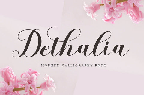 Dethalia Script Font Rastype 