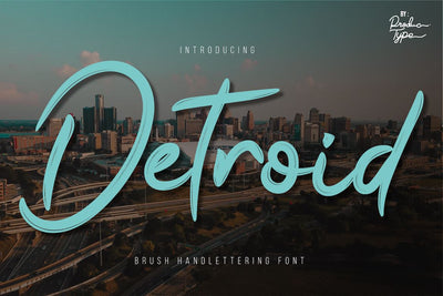 Detroid Font twinletter 