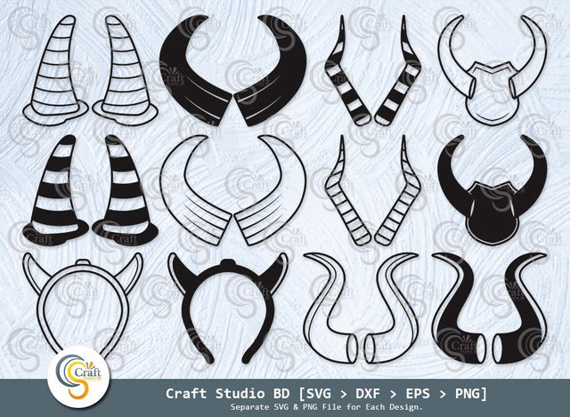 Devil Horn Silhouette, Devil Horn SVG, Devil Tail Svg, Halloween Svg, Bat Svg, Devil Horn Icon Svg, Devil Horn Bundle SVG ETC Craft 