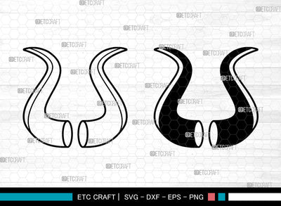 Devil Horn SVG, Devil Tail Svg, Halloween Svg, Bat Svg, Devil Horn Icon Svg, Devil Horn SVG ETC Craft 