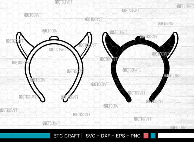 Devil Horn SVG, Devil Tail Svg, Halloween Svg, Bat Svg, Devil Horn Icon Svg, Devil Horn SVG ETC Craft 