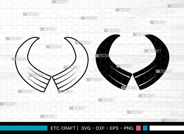 Devil Horn SVG, Devil Tail Svg, Halloween Svg, Bat Svg, Devil Horn Icon Svg, Devil Horn SVG ETC Craft 